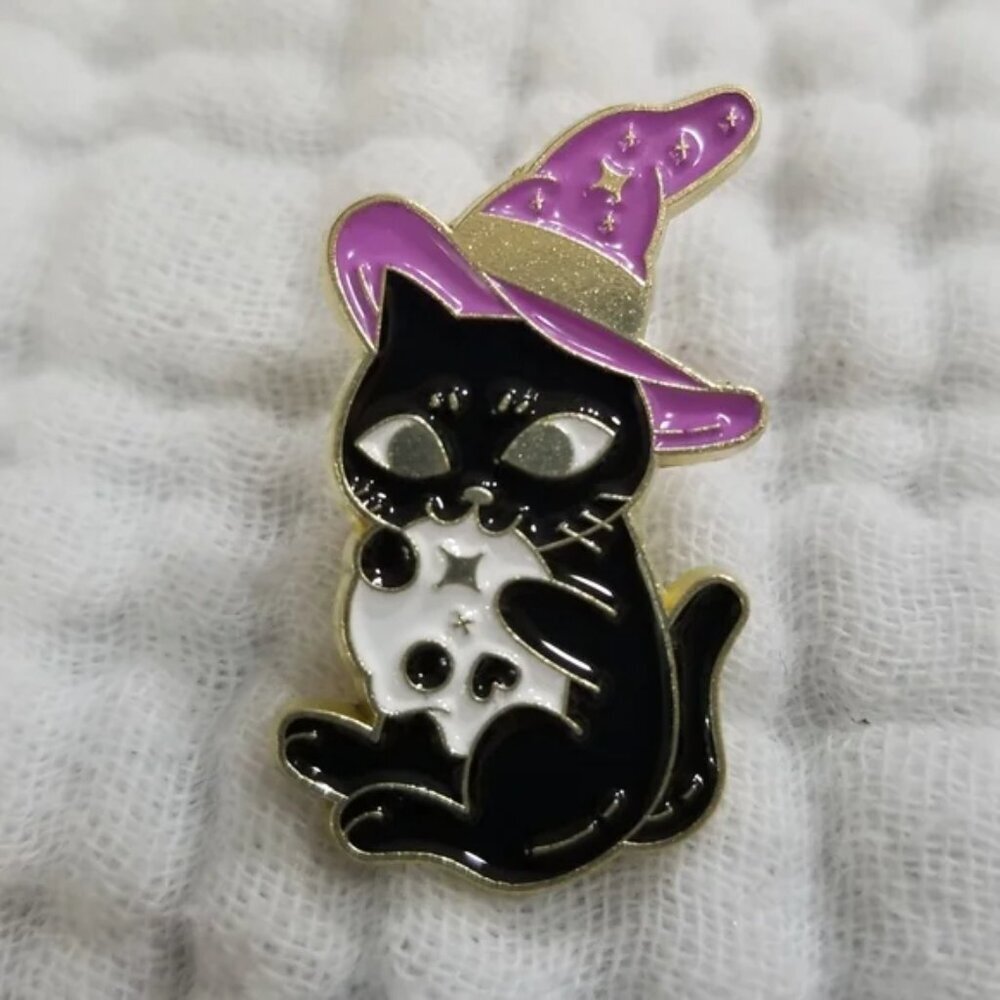 3 for $15/ 5 for $20 Witch Cat Pin